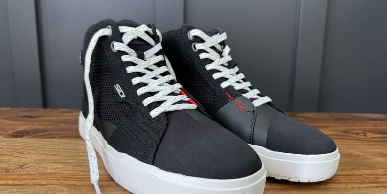 Sidi ARX Air Riding Shoes in Black and White