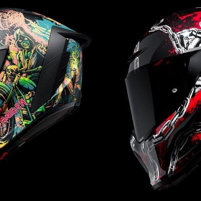 A view of Ruroc's Iron Maiden Collection.