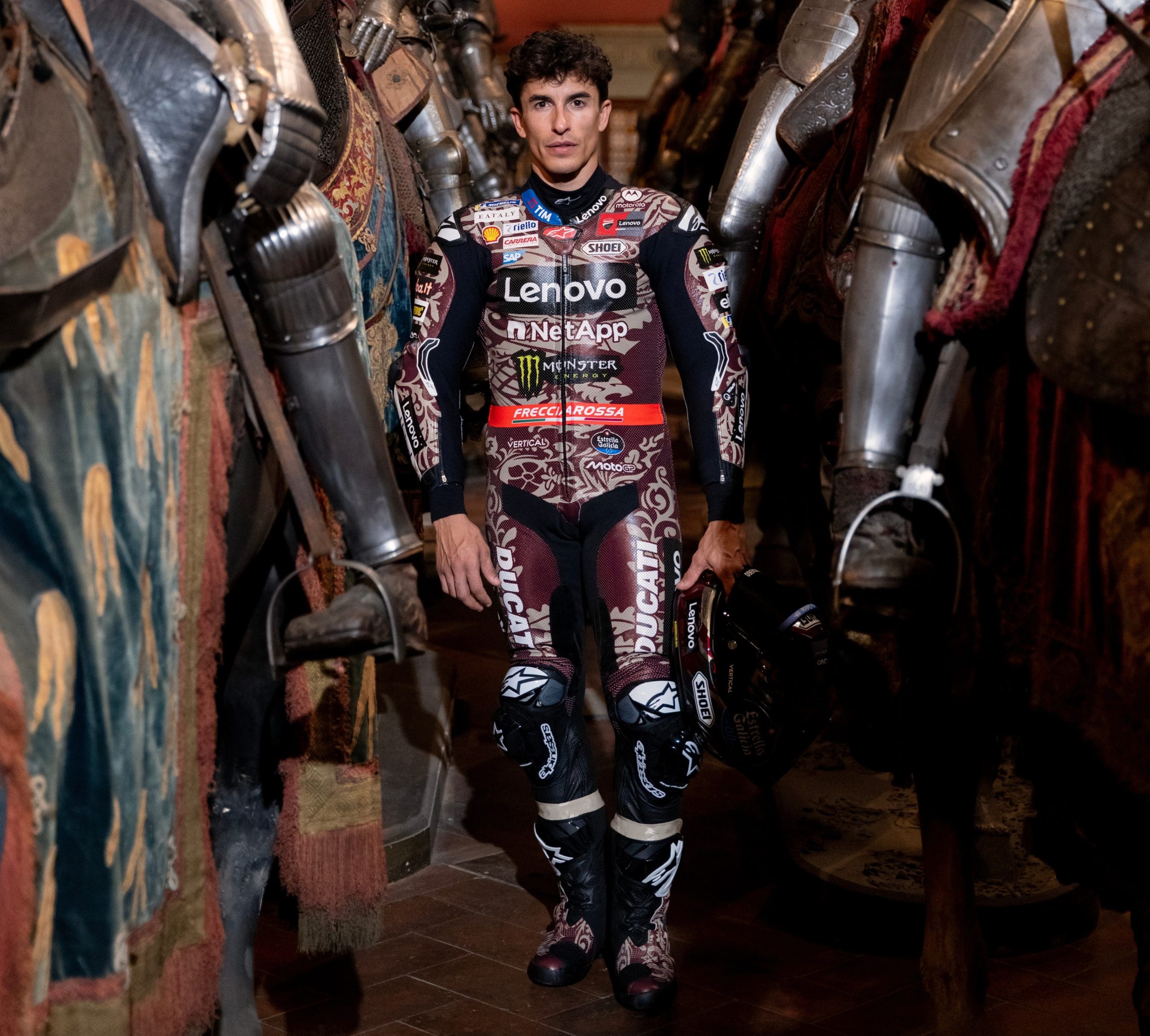 Marc Márquez (#93) in their new Mugello livery. 