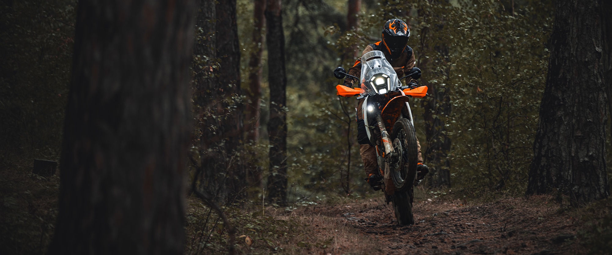A view of KTM's 390 Adventure R.