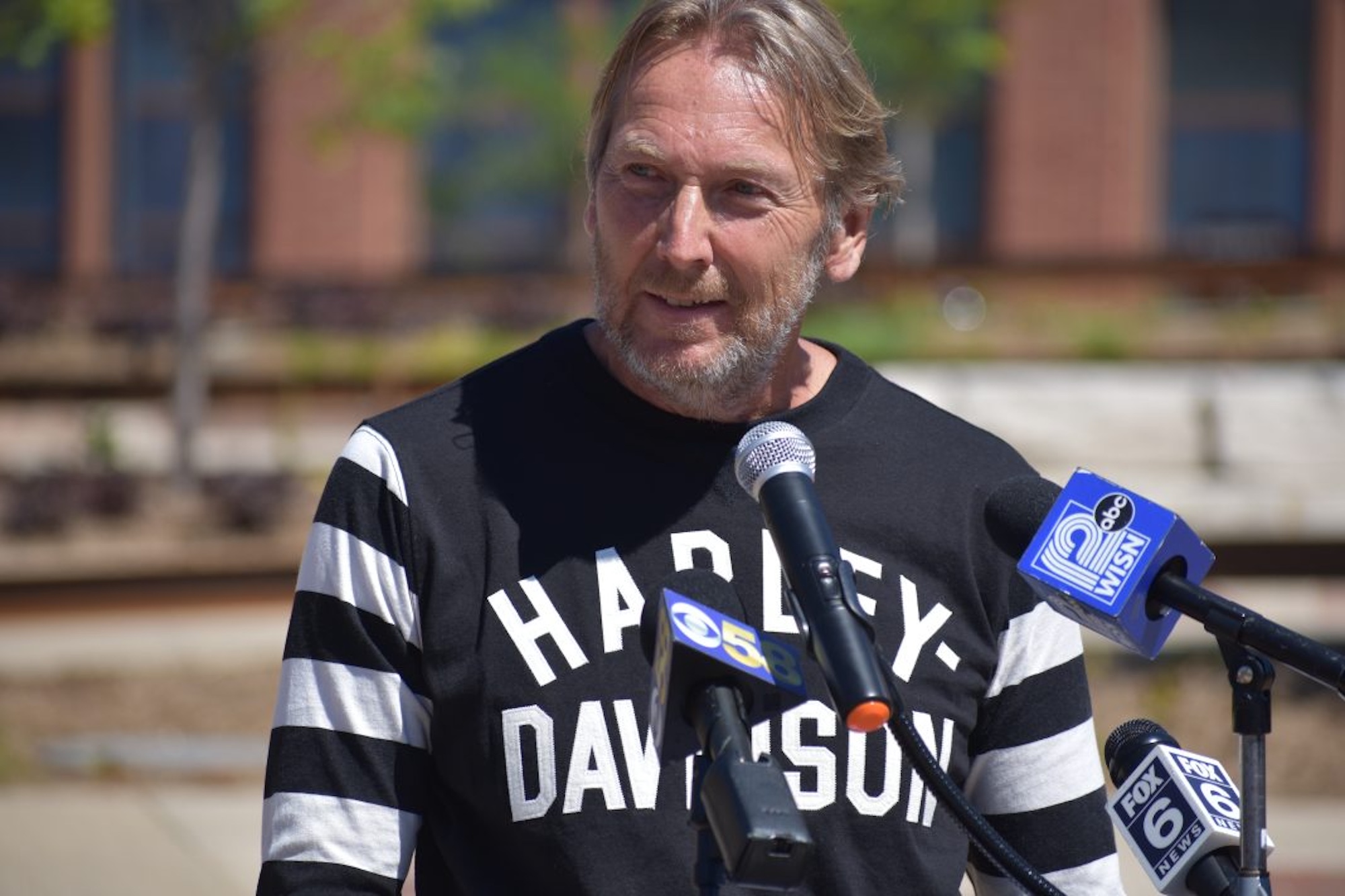 A view of Harley-Davidson's previous, now possibly present, CEO: Jochen Zeitz.