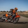 A view of the new KTM 690 SMC R.