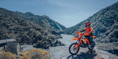 KTM's enduro lineup. Media sourced from KTM.