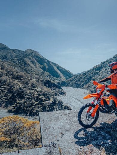 KTM's enduro lineup. Media sourced from KTM.