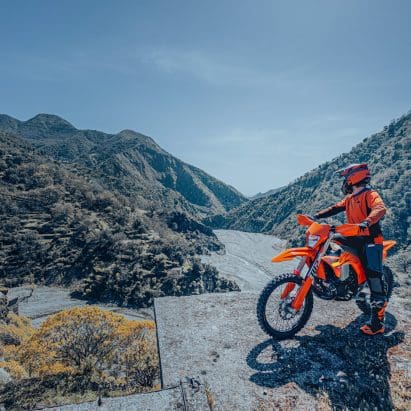KTM's enduro lineup. Media sourced from KTM.