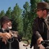 Harrison Ford ("Indiana Jones") and Sean Connery ("Professor Henry Walton Jones, Sr.") sitting on the Ural motorcycle kitted out for "Indiana Jones: The Last Crusade" (1989). Media sourced from Cinema Faith.