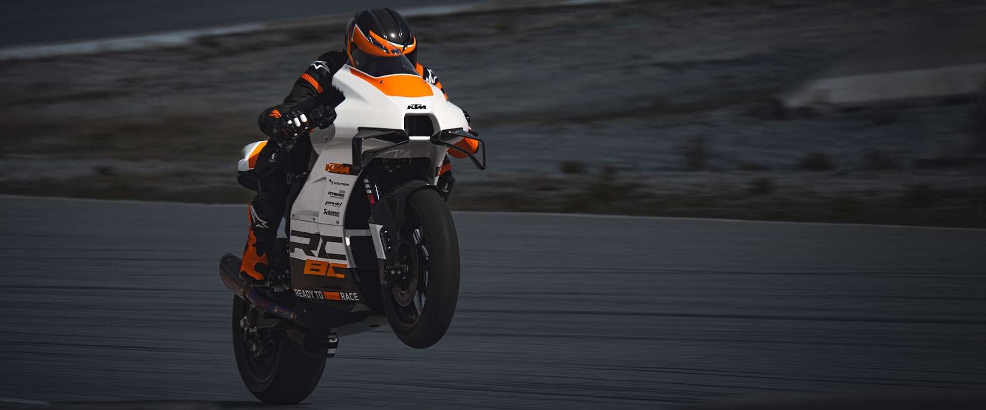 A view of KTM's RC8C.  Media sourced from KTM. 