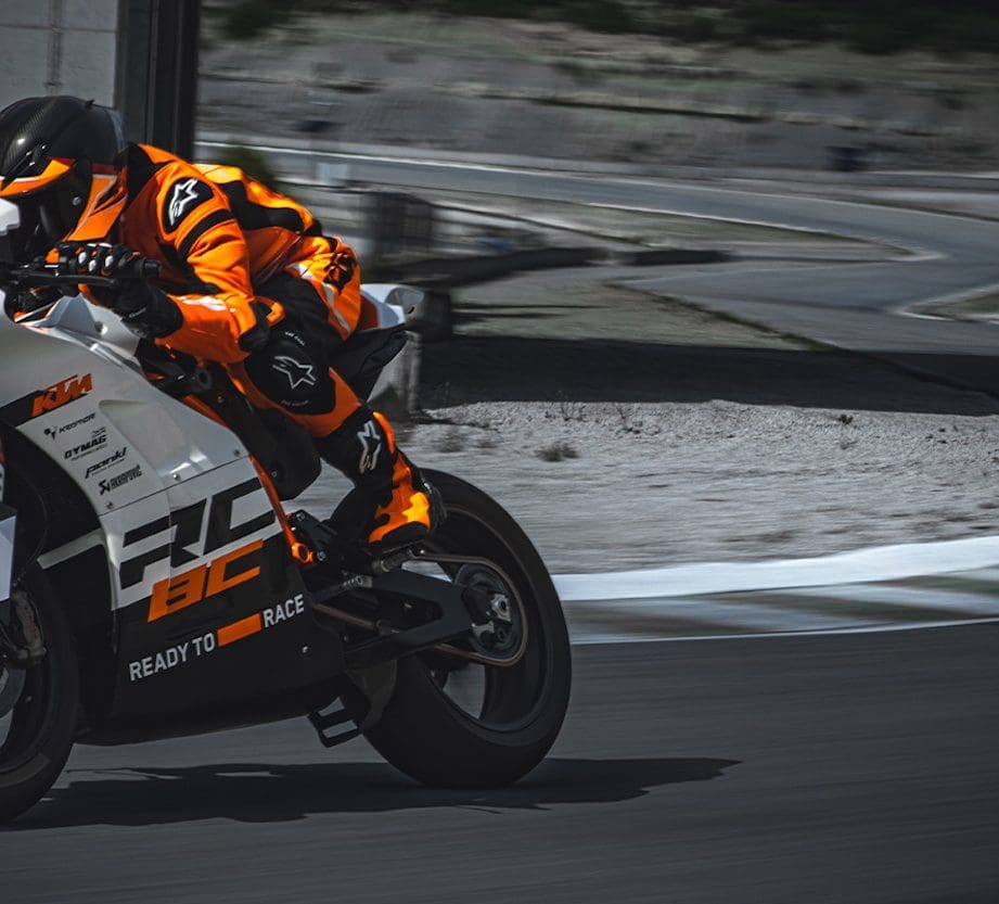 A view of KTM's RC8C. Media sourced from KTM.