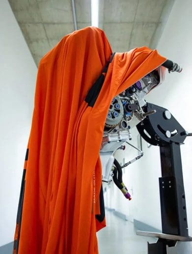 A sneak peek of the new engine that KTM is preparing for MotoGP's increasingly strict regulations and emissions goals (2027).