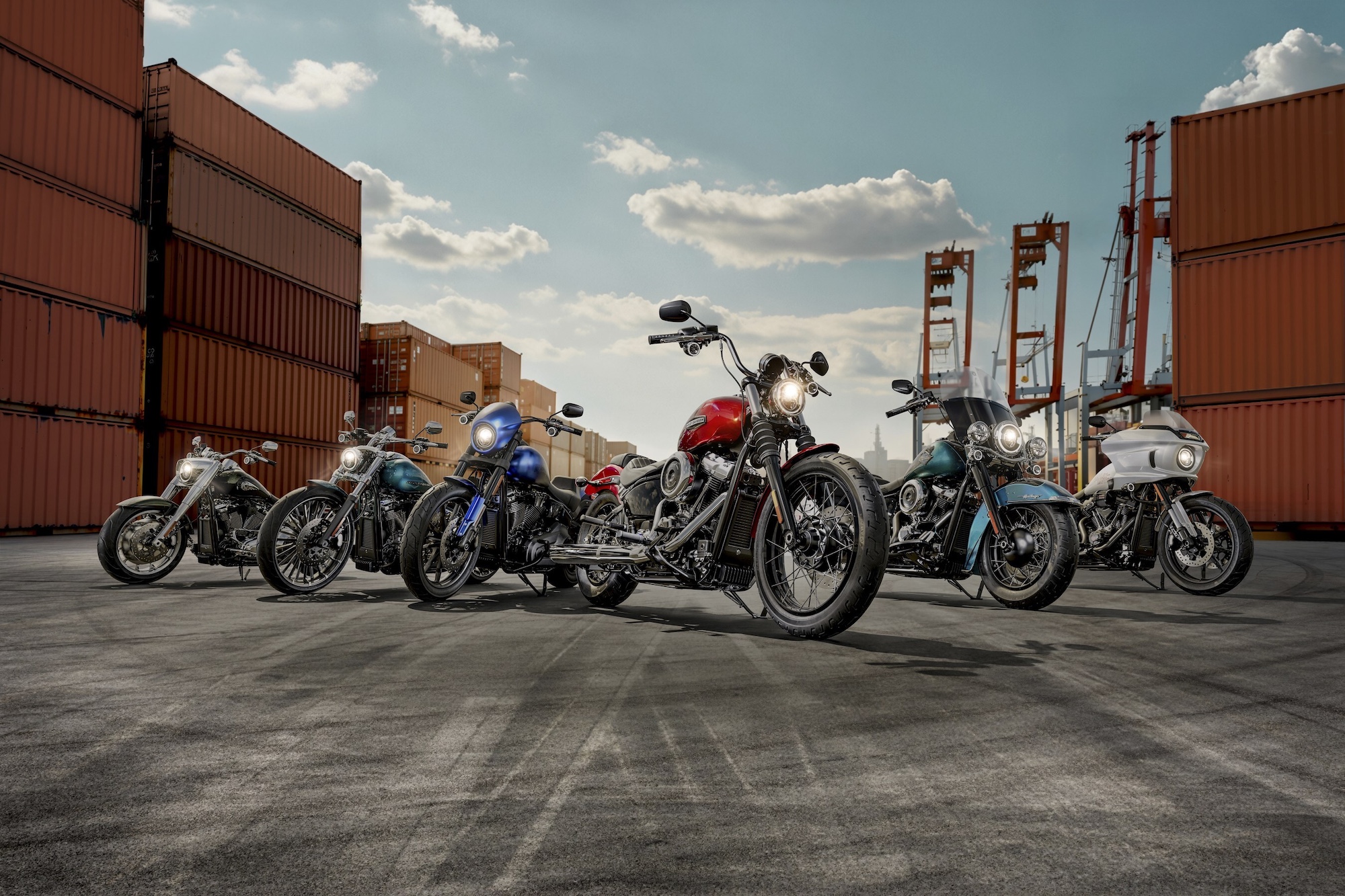 New 2026 Harley-Davidson Low Rider® S, Low Rider® ST, Heritage Classic, Breakout®, Fat Boy®, and Street Bob® Models. Media sourced from Harley-Davidson's press release. 