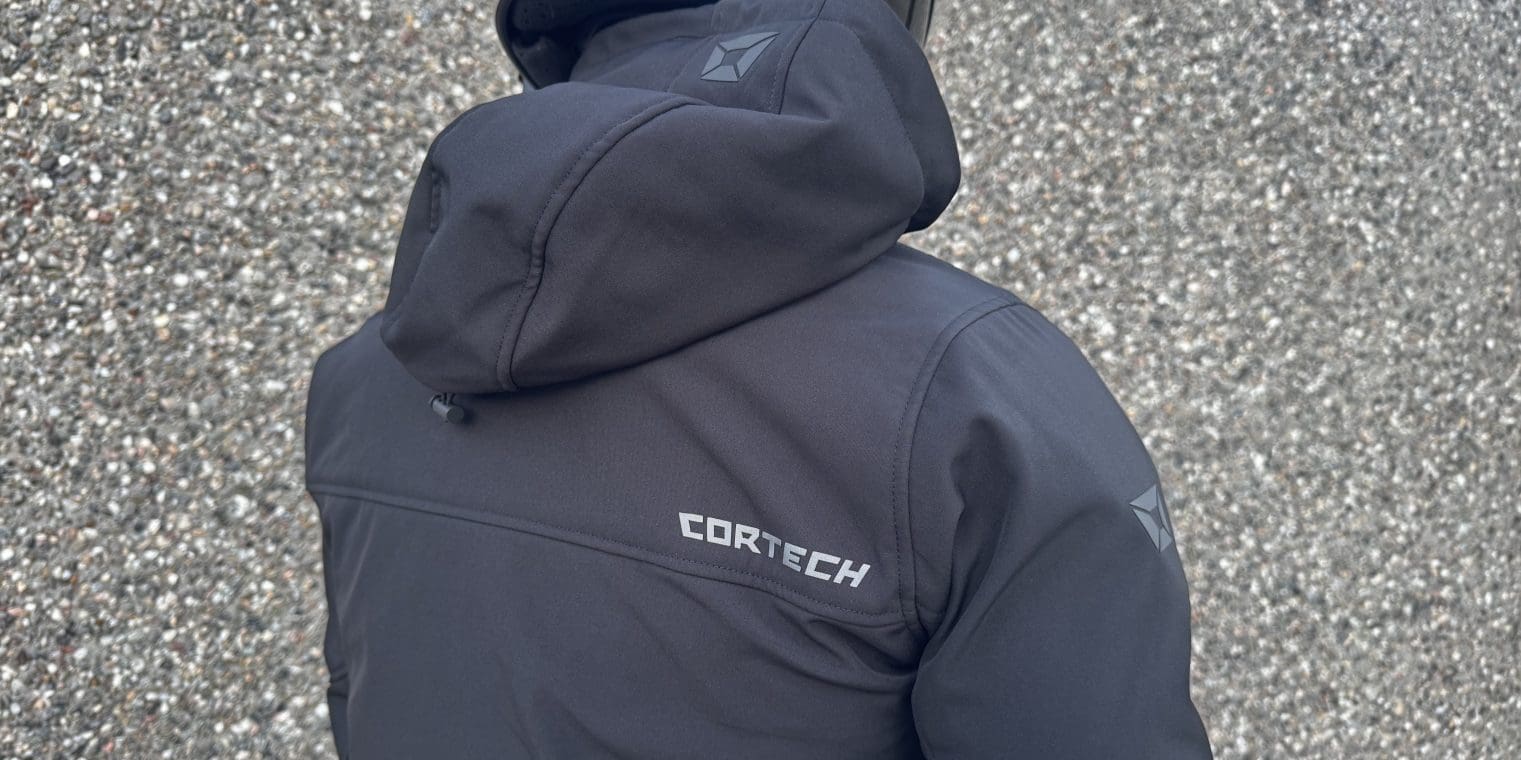 Cortech Meta motorcycle hoodie rear view