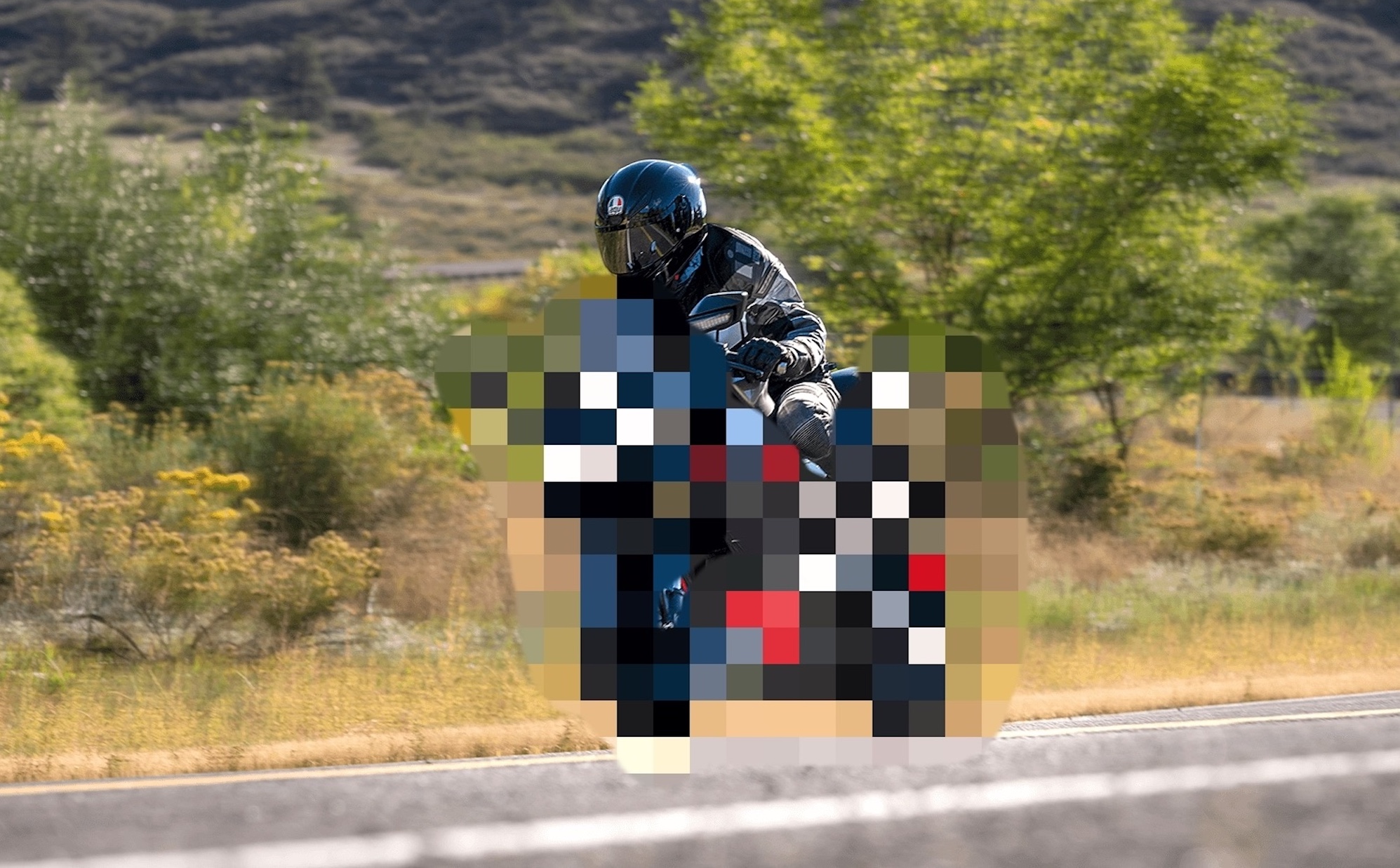 A rider on a CFMoto 450SS - the same bike on which the KTM RC450 will be based. Media sourced from CFMoto.