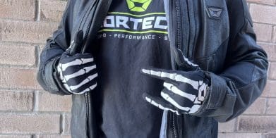 Cortech Shadow AX motorcycle jacket front view