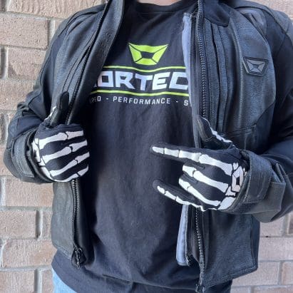 Cortech Shadow AX motorcycle jacket front view