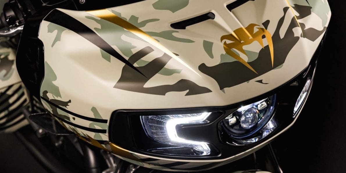 A view of India's new custom Challenger Venum for France's riding community. Media sourced from Indian Motorcycles.