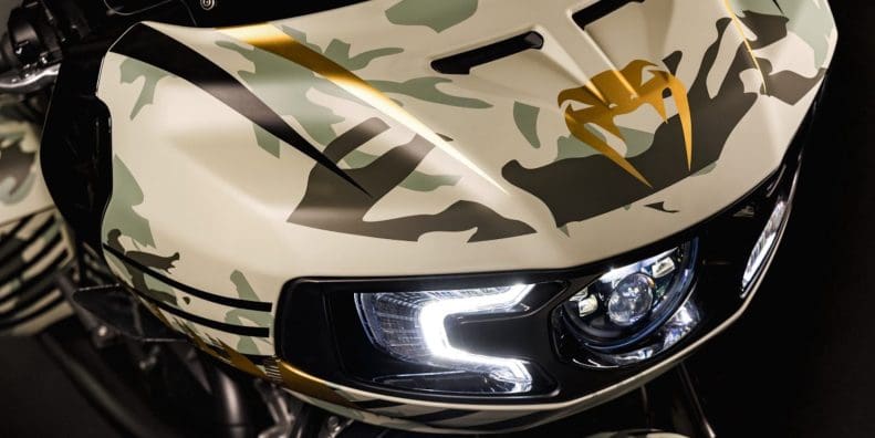 A view of India's new custom Challenger Venum for France's riding community. Media sourced from Indian Motorcycles.