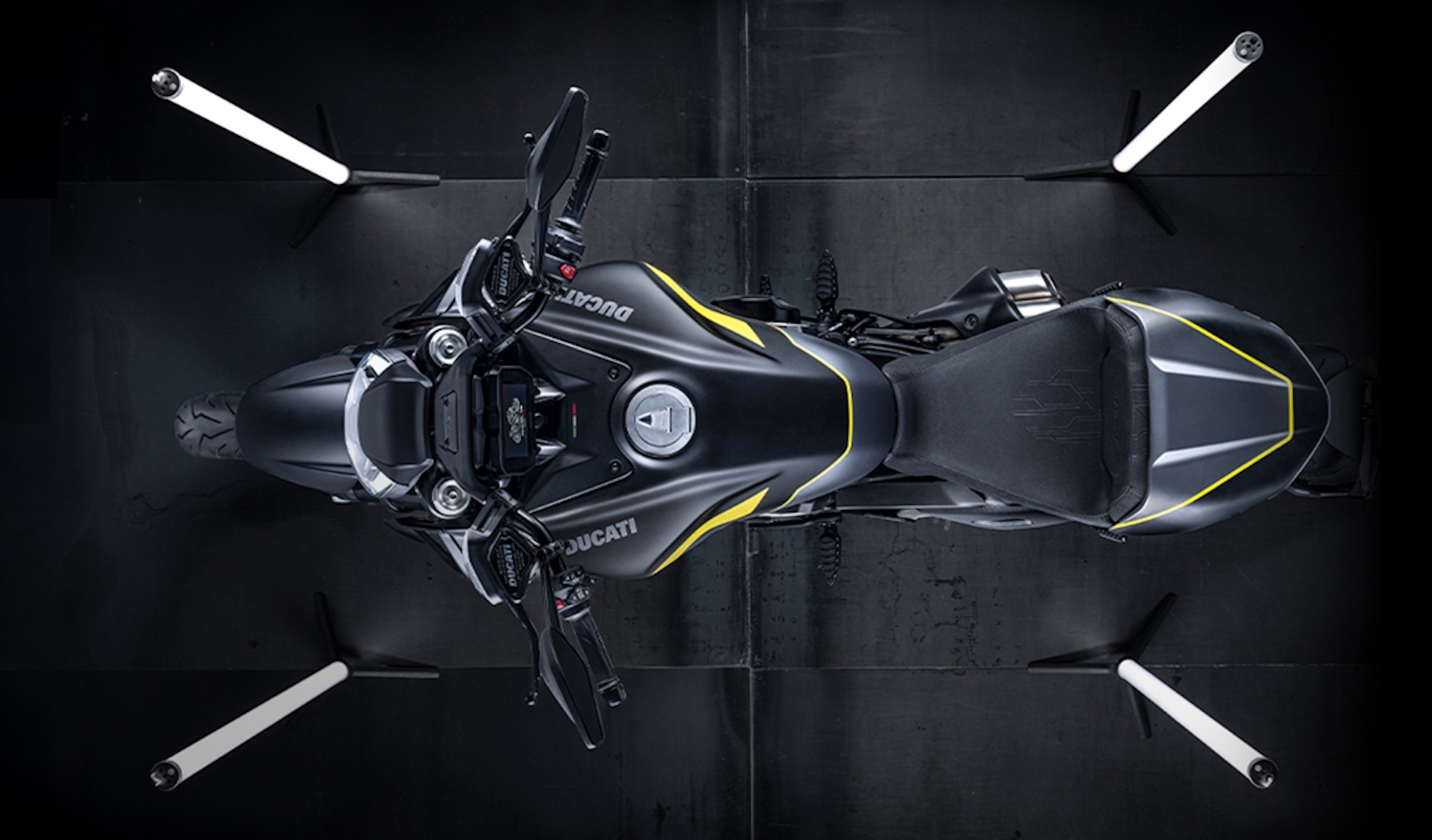 A view of Ducati's Diavel V4. Media sourced from Ducati.