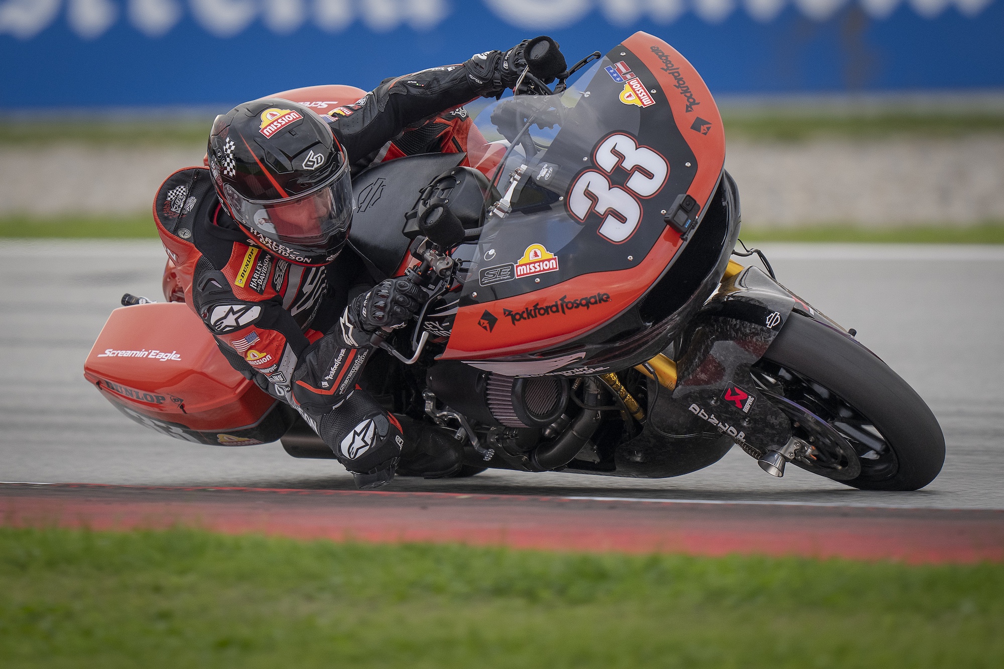 A view of a racer at the Harley-Davidson Bagger World Cup. Media sourced from Harley-Davidson.