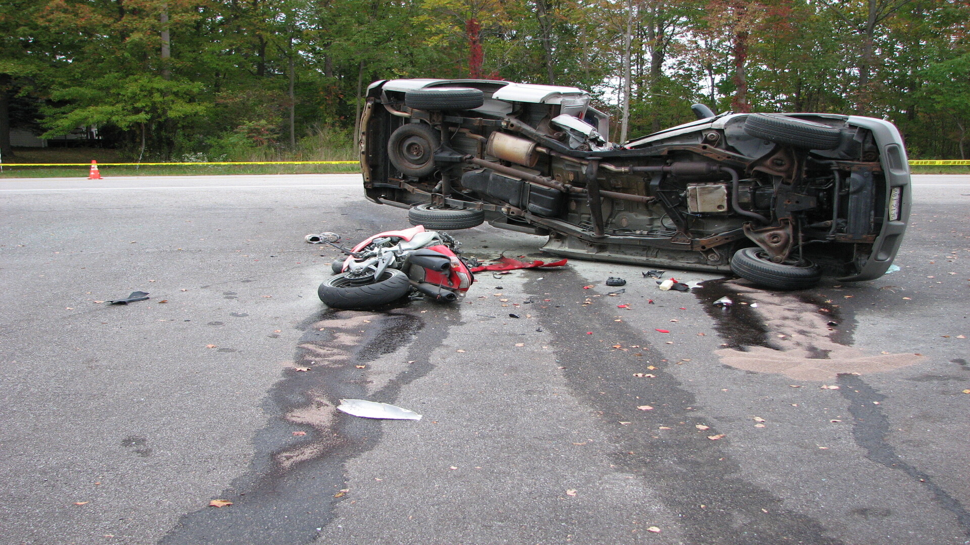 Motorcycle accident reconstruction