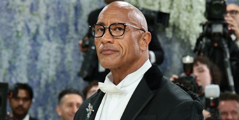 A view of Dwayne "The Rock" Johnson at the Met Gala. Media sourced from The Hollywood Reporter, credit to Getty Images.