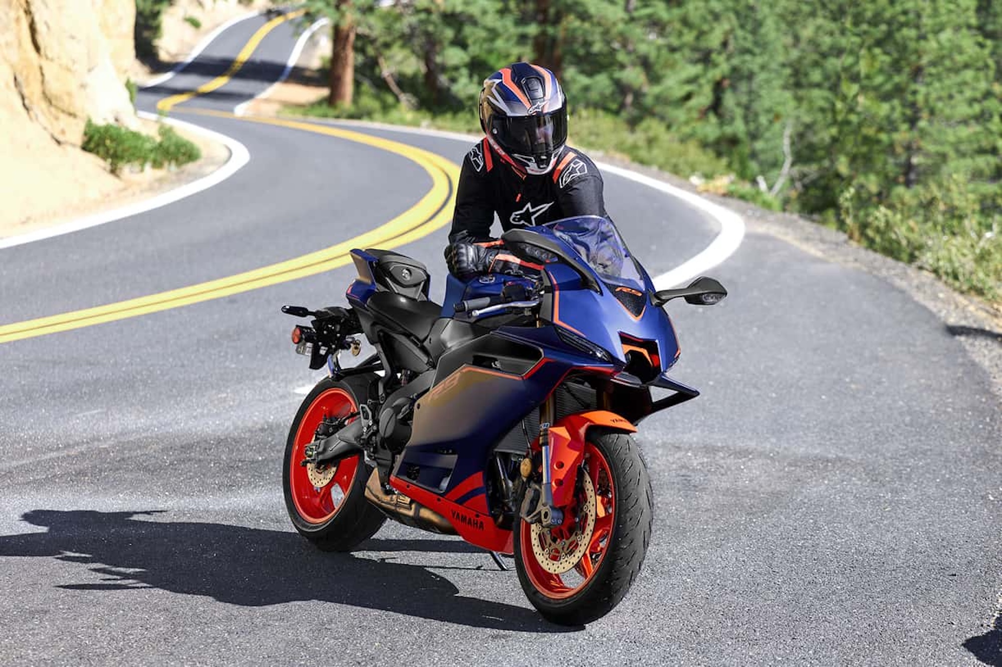 A view of the 2027 model of Yamaha's R9, brought into 2026 early with a new color scheme due to high demand. Media sourced from Yamaha.