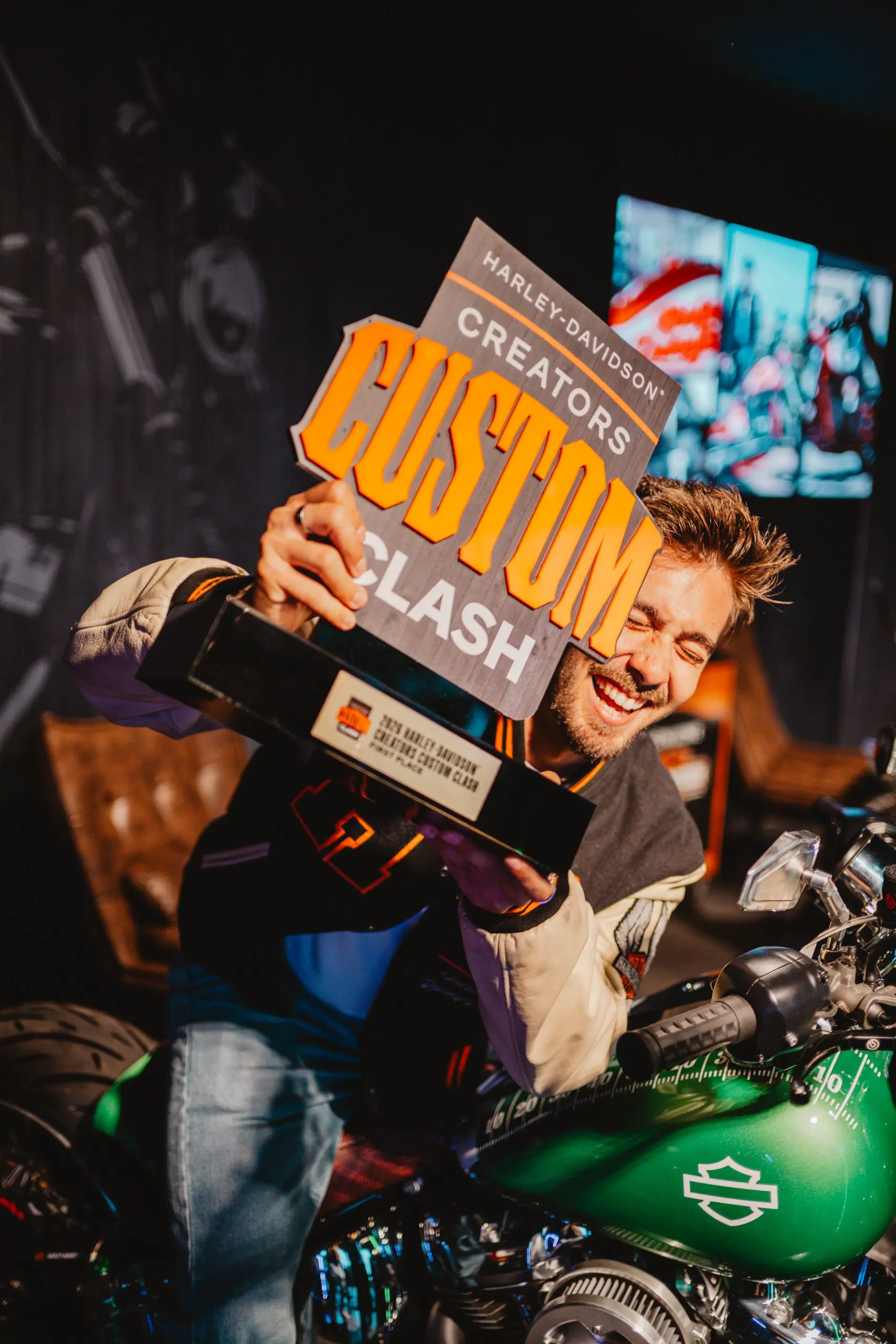 A view of the Harley-Davidson Creators Customs Clash Competition, and the Winner. Media sourced from Harley-Davidson.