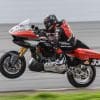 Kyle Wyman aboard his Harley-Davidson bagger in the 2026 King of the Baggers race. Media sourced from KOTB.